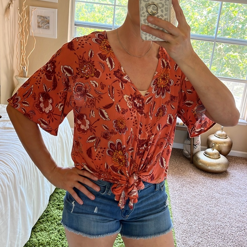 Summer Tie-Front Top